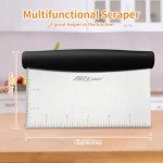 Stainless Steel Bench Scraper & Chopper for Baking
