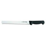10" Scalloped Bread Knife with Black Handle