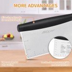 Stainless Steel Bench Scraper & Chopper for Baking