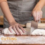 Stainless Steel Bench Scraper & Chopper for Baking
