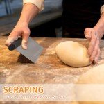 Stainless Steel Bench Scraper & Chopper for Baking