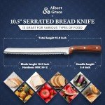 10.5-Inch Ultra Sharp Serrated Bread Slicer Knife