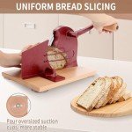 Manual Bread Slicer with Hand Crank - Adjustable Thickness