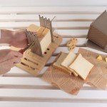 Adjustable Bamboo Bread Slicer and Cutting Guide
