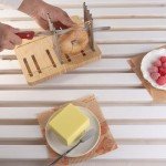 Adjustable Bamboo Bread Slicer and Cutting Guide