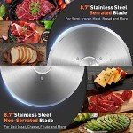 Electric Meat Slicer with Stainless Steel Blades