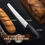 10-Inch Serrated Bread Knife with Ergonomic Handle