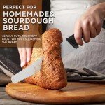 10-Inch Serrated Bread Knife with Ergonomic Handle