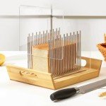 Adjustable Stainless Steel Bread Slicer with Knife