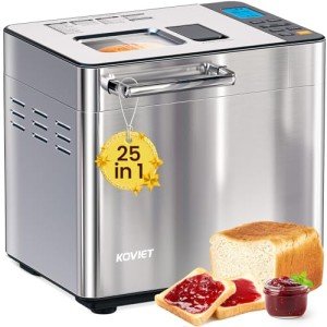 KOVIET 25-in-1 Stainless Steel Bread Maker Machine