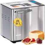 KOVIET 25-in-1 Stainless Steel Bread Maker Machine