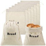 Set of 3 Large Reusable Bread Bags