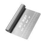 Stainless Steel Dough Scraper with Measuring Scale
