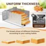 ZETANK Stainless Steel Bread Slicer and Guide