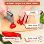 Stainless Steel Dough Scraper with Measuring Scale