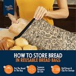 Think4Earth® Large Reusable Bread Storage Bags - 2 Pack