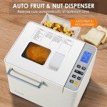 Patioer 2LB Programmable Bread Maker with Dispenser