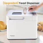 Patioer 2LB Programmable Bread Maker with Dispenser