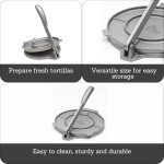 8-Inch Silver Tortilla Press by IMUSA USA