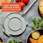 8-Inch Silver Tortilla Press by IMUSA USA