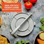 8-Inch Silver Tortilla Press by IMUSA USA
