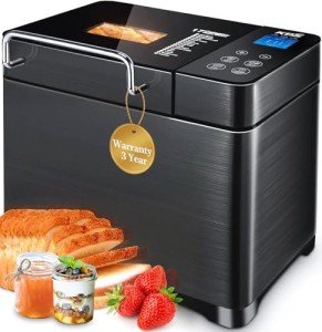 KBS Stainless Steel Bread Maker with 17 Functions