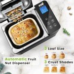 KBS Stainless Steel Bread Maker with 17 Functions