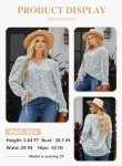 Eytino Plus Size V Neck Boho Floral Top