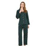 Cozy Cotton Flannel Pajama Set for Women