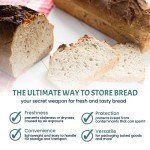50 Pack Clear Reusable Bread Bags with Ties