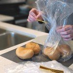 50 Pack Clear Reusable Bread Bags with Ties