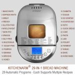KitchenArm 29-in-1 Smart Bread Maker - Gluten-Free Settings