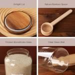 Large Glass Storage Jars with Airtight Lids - 2 Pack