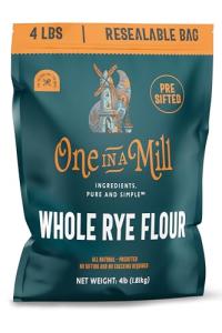 Whole Rye Flour 4LB - All-Natural Bread Baking