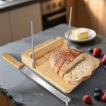 Adjustable Bread Slicer with Knife for Homemade Bread