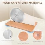 Manual Bread Slicer with Hand Crank and Thickness Adjuster
