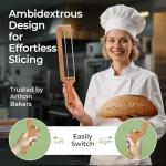 Keechee Adjustable Bread Slicer with Thickness Guide