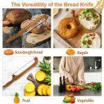 16.7" Sourdough Knife with Wooden Bread Slicer