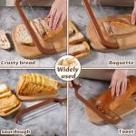 GZXYA 16" Wooden Bread Knife for Easy Slicing