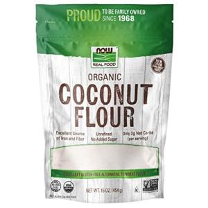 Organic Coconut Flour - High Fiber, Non-GMO, 16oz