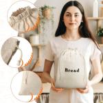 Set of 3 Large Reusable Bread Bags