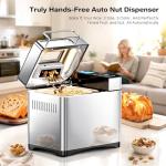 KBS Pro Stainless Steel Bread Machine, 2LB 17-in-1