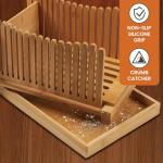 Adjustable Bread Slicer with Cutting Board and Bagel Cutter