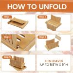 Adjustable Bread Slicer with Cutting Board and Bagel Cutter