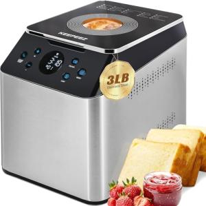 20-in-1 Ultra Quiet 3LB Bread Maker Machine