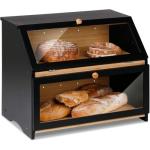 HOMEKOKO Large Double Layer Bread Box, Wooden Bin
