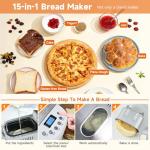 Davivy 15-in-1 Automatic Bread Maker Machine