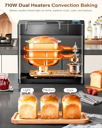 KBS Stainless Steel Bread Maker with 17 Functions