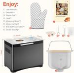 KBS 2LB Automatic Bread Machine Stainless Steel, Ceramic Pan