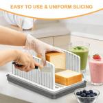 Adjustable Bread Slicer with Crumb Tray